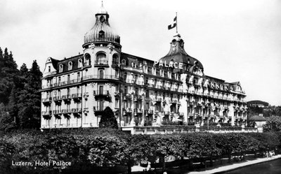 The Palace Hotel, Lucerna, Suíça, início do século XX de Unbekannt