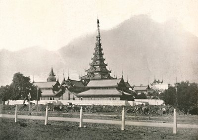 O Palácio, Mandalay, 1900. de Unbekannt