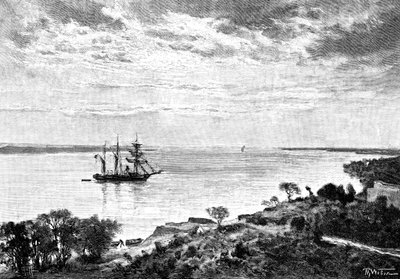 O rio Paraná, América do Sul, 1895 de Unbekannt