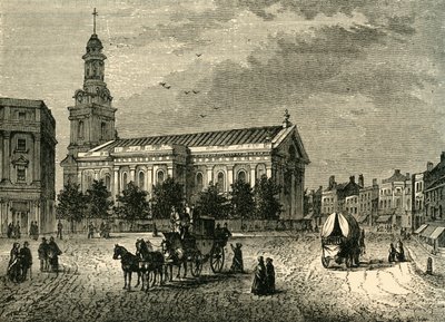A igreja paroquial, Greenwich, c1878. de Unbekannt