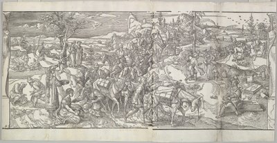 A passagem de uma caravana do friso Ces Moeurs et fachons de faire de Turcz Customs ..., 1553. de Unbekannt