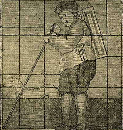O Pedlar e seu cão, anteriormente na Igreja de Lambeth, c1878. de Unbekannt