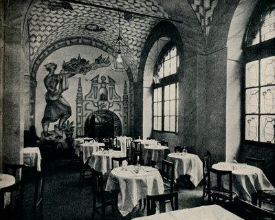 The Penna DOca Restaurant, sala de jantar principal, c1928 de Unbekannt