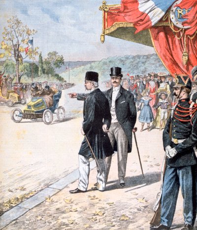 O xá persa Mozzafar al-Din Xá Qajar na França, 1902 de Unbekannt