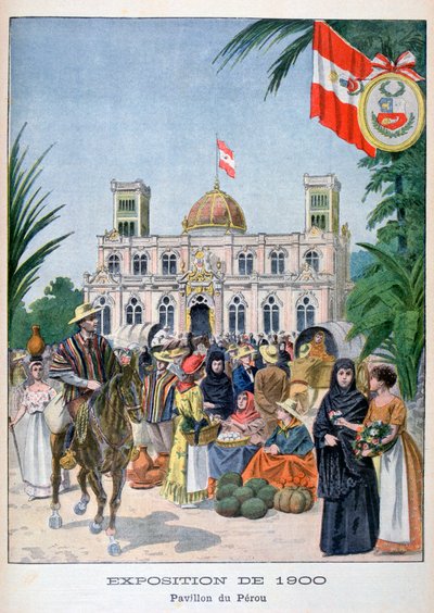 O pavilhão peruano na Exposição Universal de 1900, Paris, 1900 de Unbekannt