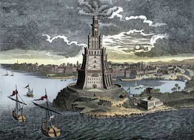 O Pharos de Alexandria, século XVIII de Unbekannt