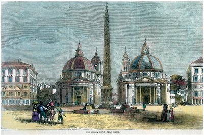 A Piazza del Popolo, Roma, Itália, c1880 de Unbekannt