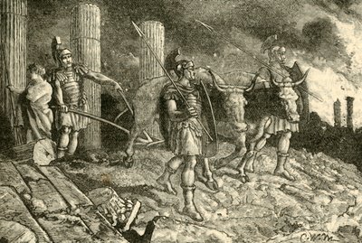 O Arado Conduzido Sobre o Local de Cartago, 1890. de Unbekannt