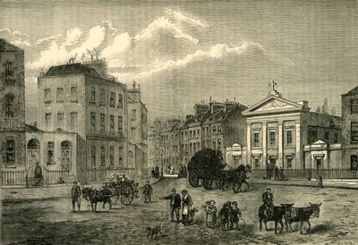 O polígono, Somers Town, em 1850, c1876. de Unbekannt