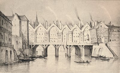 O Pont St Michel em 1550, 1915 de Unbekannt