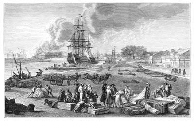 O porto de Rochefort, 1885 de Unbekannt