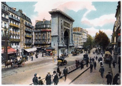 A Porte Saint Denis, Paris, c1900 de Unbekannt