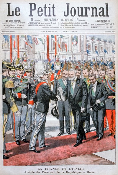 O Presidente da República da França em Roma, 1904 de Unbekannt