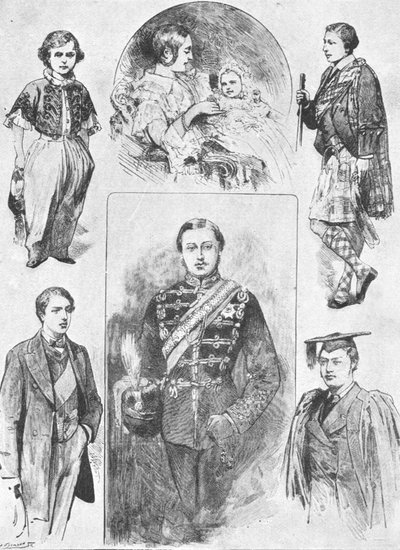 O príncipe de Gales em seus primeiros dias, 1901. de Unbekannt