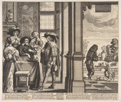 O Filho Pródigo sai de casa, ca. 1636 de Unbekannt