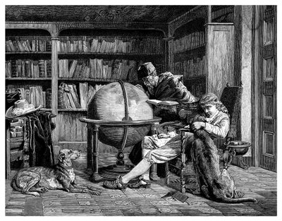 O professor e seu aluno, 1882 de Unbekannt