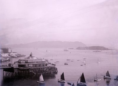 O Promenade Pier em Plymouth em Devon, final do século XIX-início do século XX. de Unbekannt