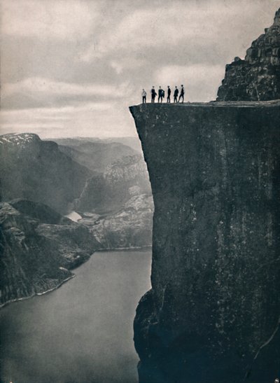 O púlpito em Lysefjord, 1914. de Unbekannt