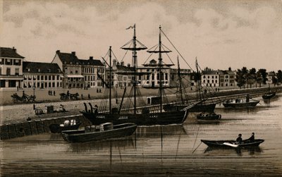 O cais, c1880. de Unbekannt