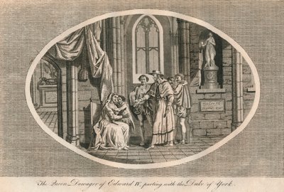 A rainha viúva de Eduardo IV que se separa de seu filho, o duque de York, 1483 1793 de Unbekannt