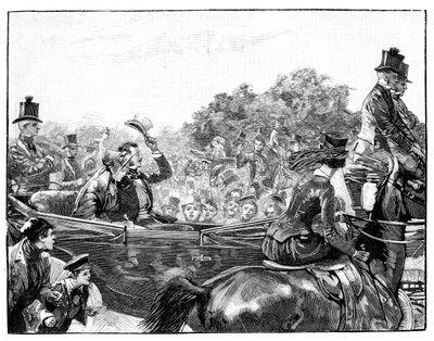 The Queens Reception em Hyde Park, Londres, c1840s, 1900 de Unbekannt