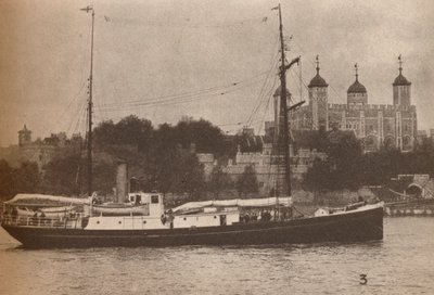 The Quest, em que Sir Ernest Shackleton partiu em setembro de 1921, sobre o que provaria sua última de Unbekannt