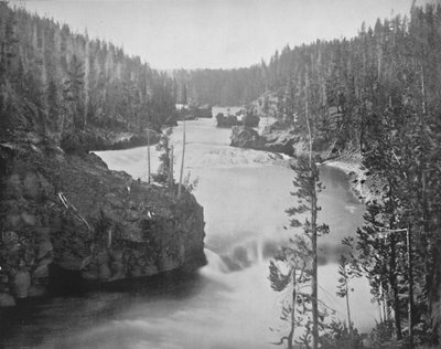As corredeiras de Yellowstone, século XIX de Unbekannt