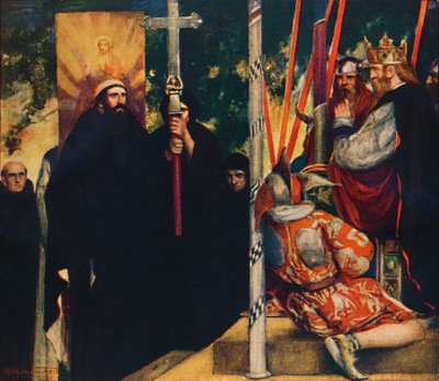A recepção de Santo Agostinho por Ethelbert, 1912 de Unbekannt
