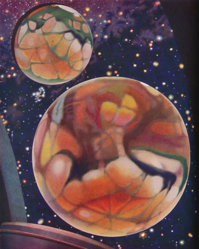 O planeta vermelho estudado através do telescópio moderno, c1935 de Unbekannt