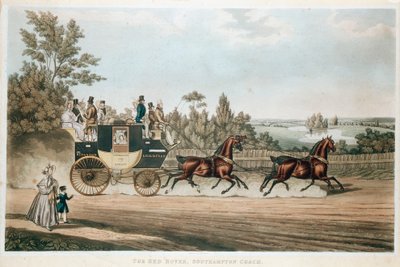 O Red Rover, treinador de Southampton, c1815 de Unbekannt