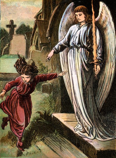 Os sapatos vermelhos, conto de fadas de Hans Christian Andersen, c1880 de Unbekannt