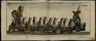 A Regata em Veneza em homenagem ao Príncipe Edward 1739-1767, Duque de York, em 4 de junho de 1764, ca 1764 de Unbekannt