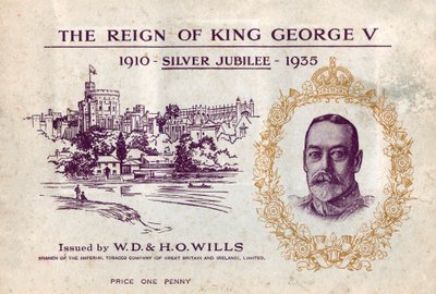 O reinado do rei Jorge V, Jubileu de prata, livro de colecionadores de cartões de cigarro, c1935 de Unbekannt