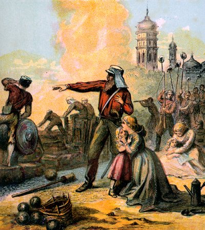 O alívio de Lucknow, 1857 c1850s de Unbekannt