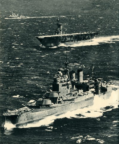 The Renown, the Ark Royal e Sheffield, c1939-1941, 1942. de Unbekannt