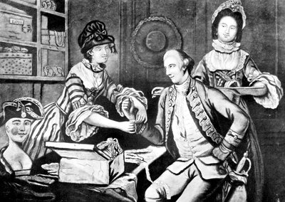 Os Milliners rivais, 1770 de Unbekannt
