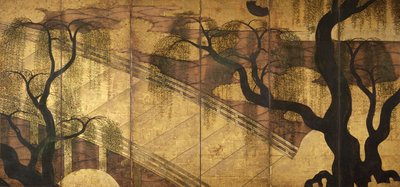 A ponte do rio em Uji, 1568-1615 de Unbekannt