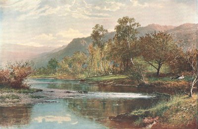 O rio que corre na água de Derwent, c1902. de Unbekannt