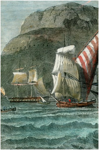 A rocha de Gibraltar, c1880 de Unbekannt
