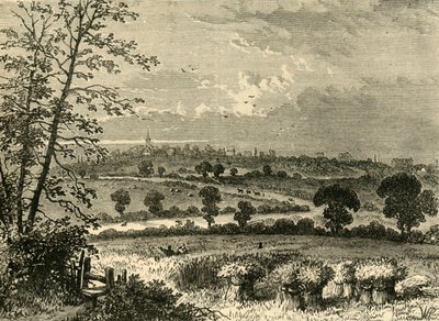 A estrada romana, Tufnell Park, em 1838, c1876. de Unbekannt