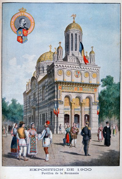 O pavilhão romeno na Exposição Universal de 1900, Paris, 1900 de Unbekannt
