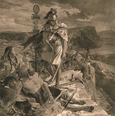 Os romanos fazem com que um muro seja construído para a proteção do sul, 1905 de Unbekannt