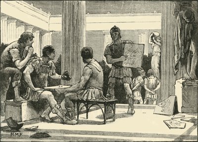 Os romanos em Corinto, 1890. de Unbekannt