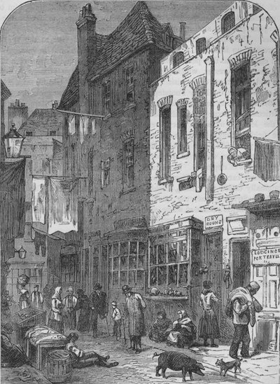 The Rookery of St Giles, Londres, 1850 1878 de Unbekannt
