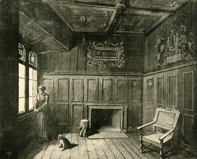 O quarto no castelo de Edimburgo em que James VI. Nasceu em 1890. de Unbekannt