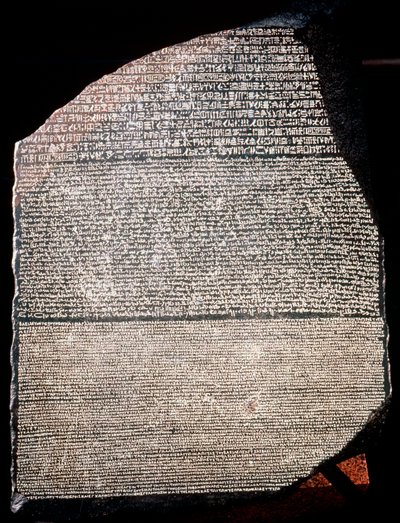 A Pedra de Roseta, 196 aC de Unbekannt