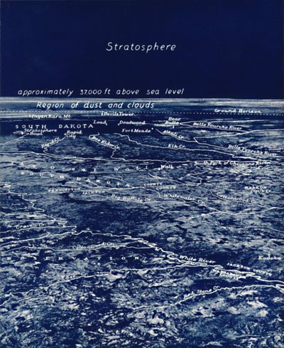 A rotundidade da terra da estratosfera, 1935 de Unbekannt