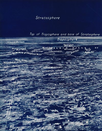 A rotundidade da terra da estratosfera, 1935 de Unbekannt