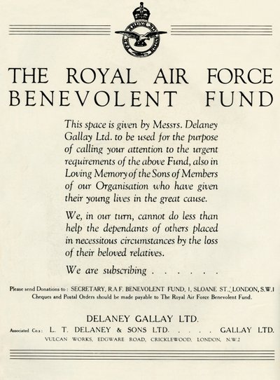 Fundo Benevolente da Força Aérea Real, 1941. de Unbekannt