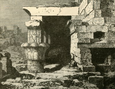 As ruínas de Denderah, 1890. de Unbekannt